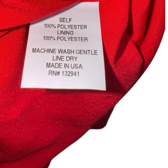 AMANDA UPRICHARD Red Sleeveless Square Neck Mini Dress Medium - Picture 3 of 6